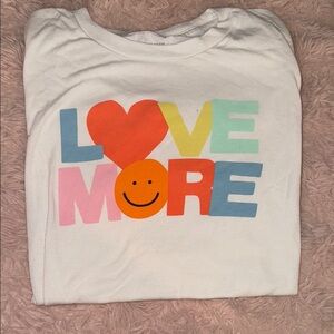 Plain White “Love More” Tee